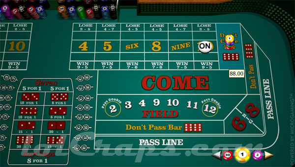craps come bet payout