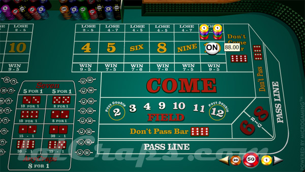 craps two come bet strategy